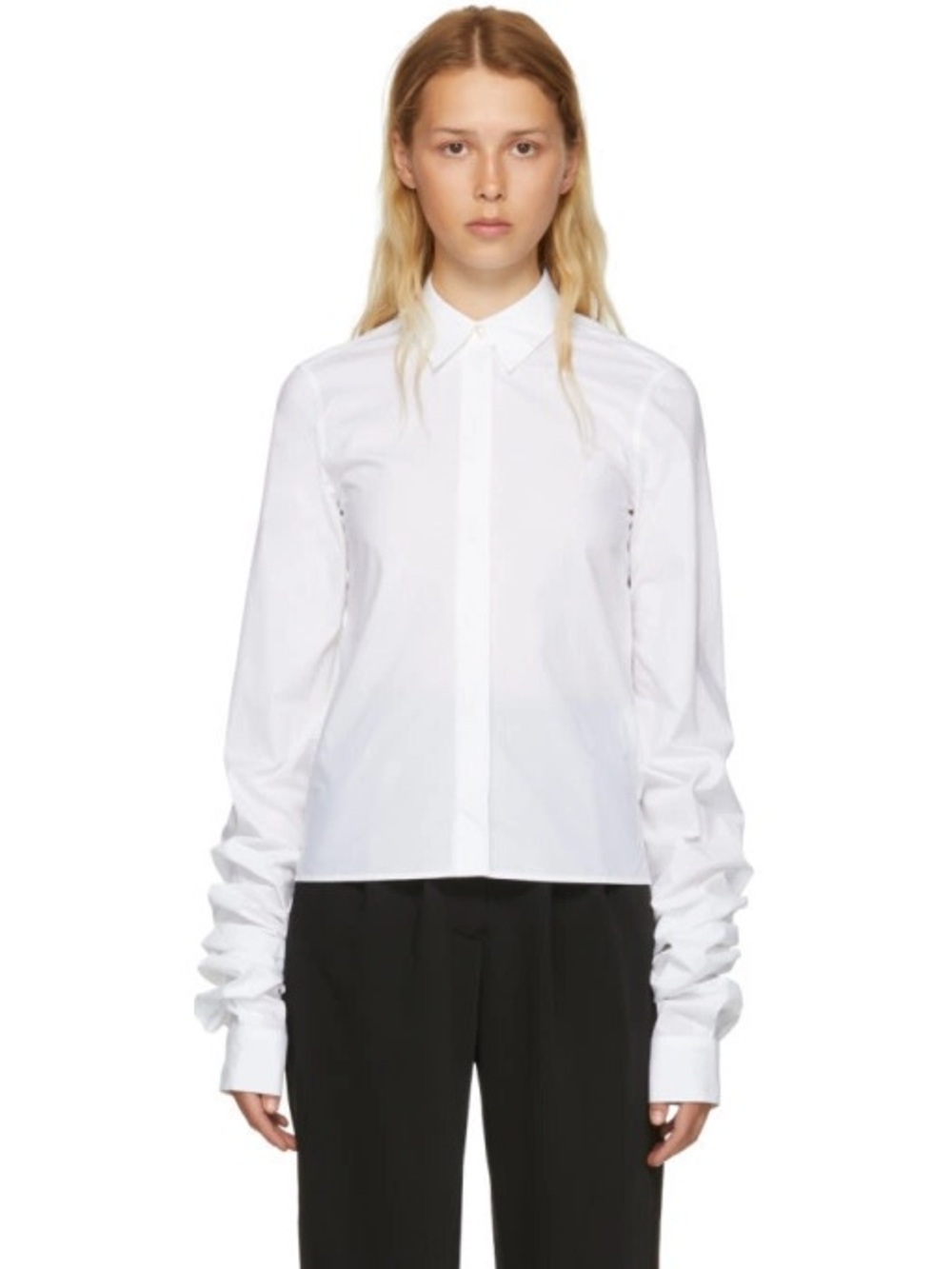Maison Martin Margiela Light Blue Button-Up Shirt